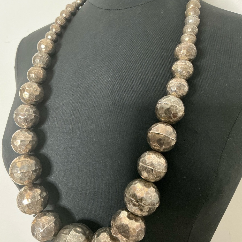 Vintage Brown Beaded Necklace